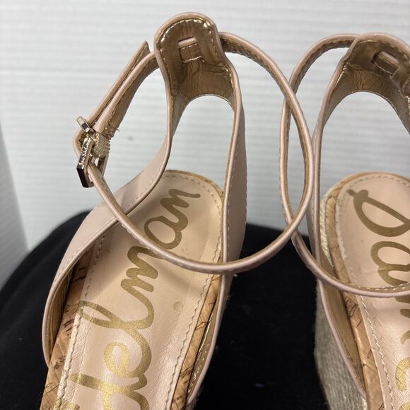 SAM EDELMAN Aubrey Floral Espadrille Ankle Strap Open Toe Sandals Shoes Size 9.5 - Picture 9 of 12